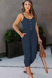 Pocketed Knit Jumpsuit