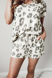 Casual Leopard Print Summer Lounge Set