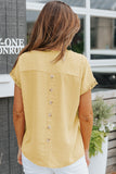 Swiss Dot Lace Splicing Short Sleeve Top
