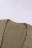 Striped Balloon Sleeve Cardigan
