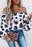 Off Shoulder Long Sleeve Blouse