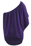 Plus Size Multiple Dressing Layered Dark Blue Mini Poncho Dress
