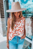 Blush Animal Spots Tie Tank