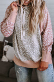 Leopard Long Sleeve Hooded Sweatshirt
