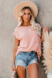 Pocketed Tee with Side Slits