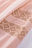 Lace Crochet Button-up Long Sleeve Shirt