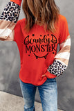 Candy MONSTER Color Block Waffle Knit Long Sleeve Top