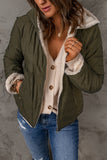 Double-sided Zipper Sherpa Quilted Coat