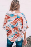Tie-dye Print Flowy Dolman Top