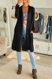 Slouchy Pocketed Knit Longline Cardigan