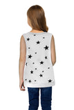 Star Print Little Girl Tank
