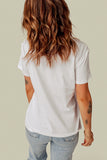 White Bahama Mama Letter Graphic T Shirt