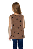 Star Print Little Girl Tank