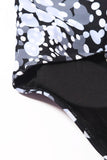 Molecule Print Tiered Tankini Culotte Swimwear