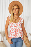 Blush Animal Spots Tie Tank