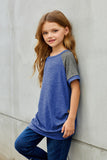 Raglan Sleeve Kid Tee with Side Buttons