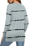 Tie-dye Stripes Black Sweatshirt