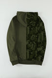 Camo Colorblock Men's Hoodie with Kangaroo Pocket