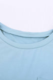 Pocketed Tee with Side Slits