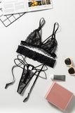 Sexy Lace Bralette Set with Garter Belts