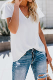 V Neck Short Sleeve Tee