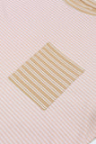 Contrast Striped Patchwork Tee