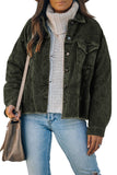 Corduroy Pocket Buttoned Jacket