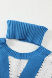 V Neck Striped Sweater