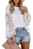 Blossom Contrast Swiss Dot Knit Top