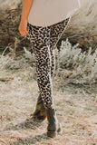 Floral Hollow Out Black Skinny Leggings