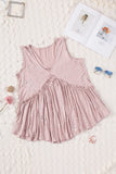 Foil Splatter Drops Ruffled Flowy Tank