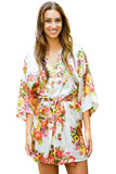 Floral Bundles Robe with Belt