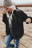 Zip Up Sherpa Coat with Pocket