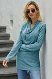 All This Time Zipper Pullover Top