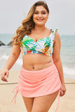 Ruched Side Plus Size Beach Swim Bottom