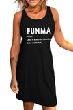 Moon Phases Forest Aesthetic Print Tank Dress