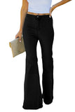 High Waist Pockets Bell Jeans