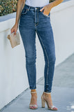 Blue Medium Wash Skinny Jeans