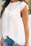 Frilled Detail Tulle Tank Top
