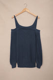 Blue Dew Shoulder Juliette Knitted Sweater