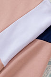 Color Block Patch Bicep Quarter Zip Sweatshirt