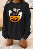 Halloween Pattern Oversize Sweatshirt