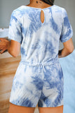 Pocketed Tie Dye Knit Romper