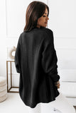 Buttons Front Textured Knit Cardigan
