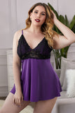Lace See-through Plus Size Chemise