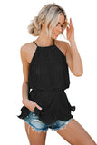 Polka Dot Pleated Tie Top