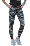 Mid Waist Ankle-length Camouflage Leggings