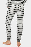Striped Long Sleeve Top and Drawstring Joggers Loungewear