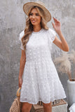 Swiss Dot Layered Mini Dress