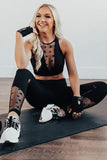 Reach For The Stars Mesh High Waist Active Legging